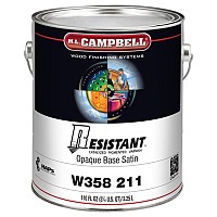ML Campbell Resistant Satin High Performance Opaque Post-Cat Varnish, 1 Gallon - W358211-16