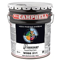 ML Campbell Resistant Satin High Performance Opaque Post-Cat Varnish, 5 Gallon - W358211-20