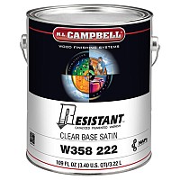 Vernis post-catalysé haute performance ML Campbell Resistant transparent satiné, 1 gallon W358222-16