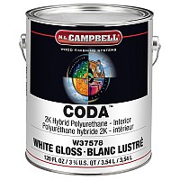 ML Campbell Coda Satin Pigmented Topcoat Polyurethane, 1 Gallon - W37574-16