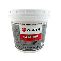 Wurth Fill & Finish Water-Based Wood Filler, Ready to Use Red Oak 3.9lb 0890303518961